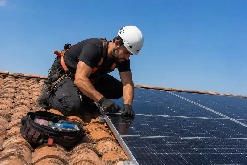 Maintenance et monitoring de panneaux solaires à l'Albenc