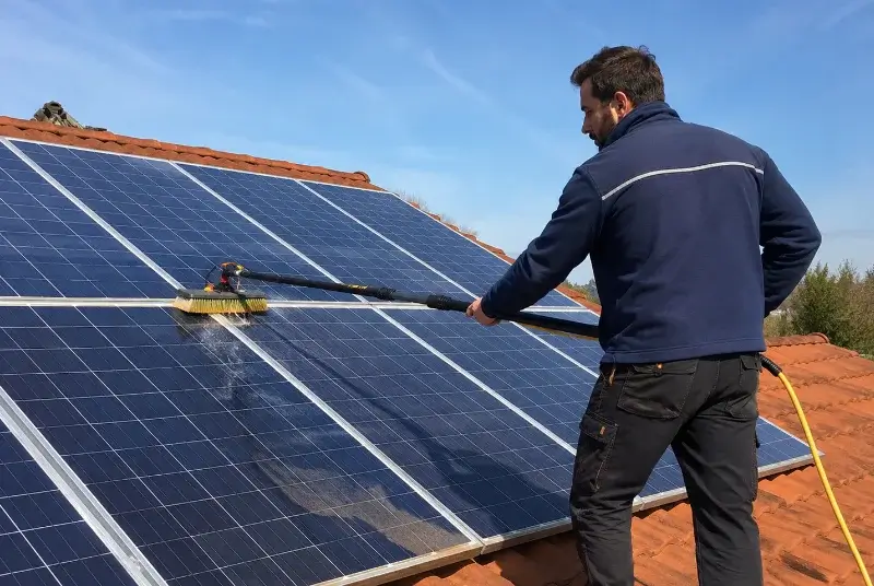 Nettoyage et entretien de panneaux solaires à l'Albenc